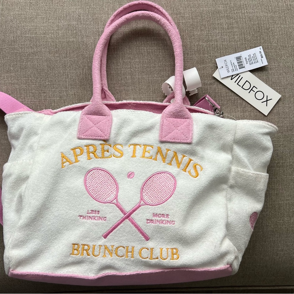 Wildfox 'Après Tennis Brunch Club' Terry Tote